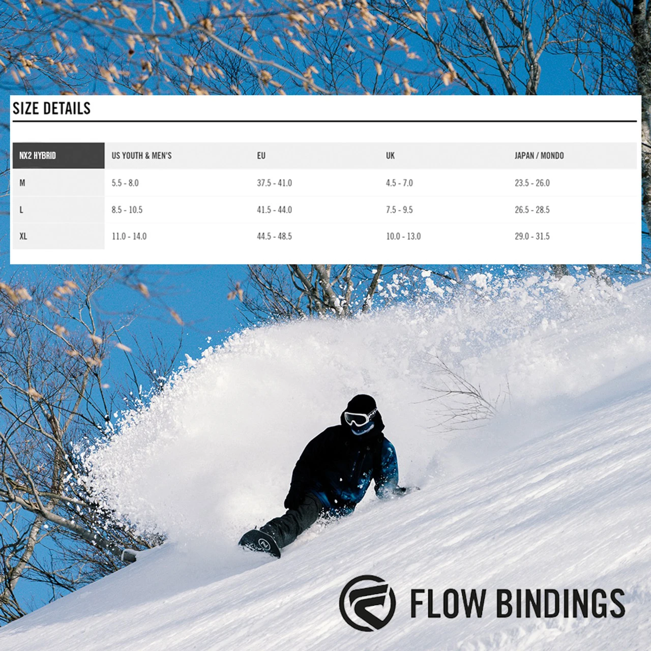 FLOW Men's NX2 Hybrid Black Binding (F.21.BNM.NXH.BK) - Image 6