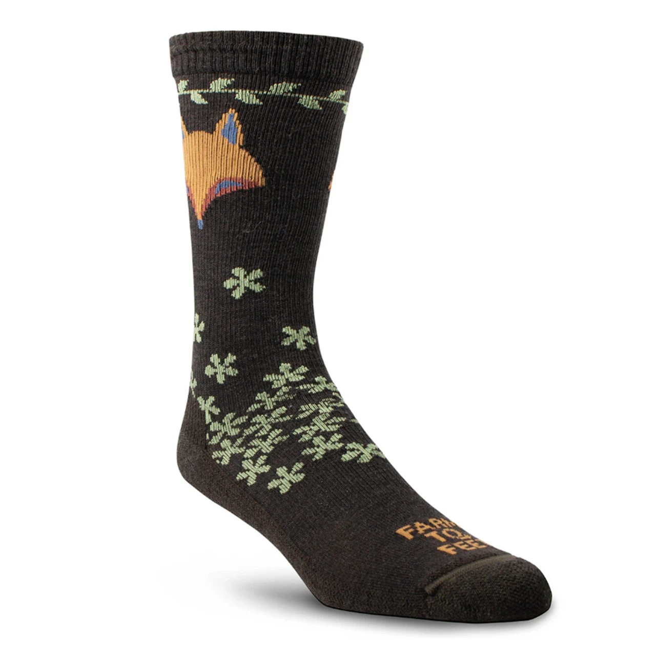 FARM TO FEET Womens Emeryville Lightweight Fox Crew Socks (9698) - Image 5