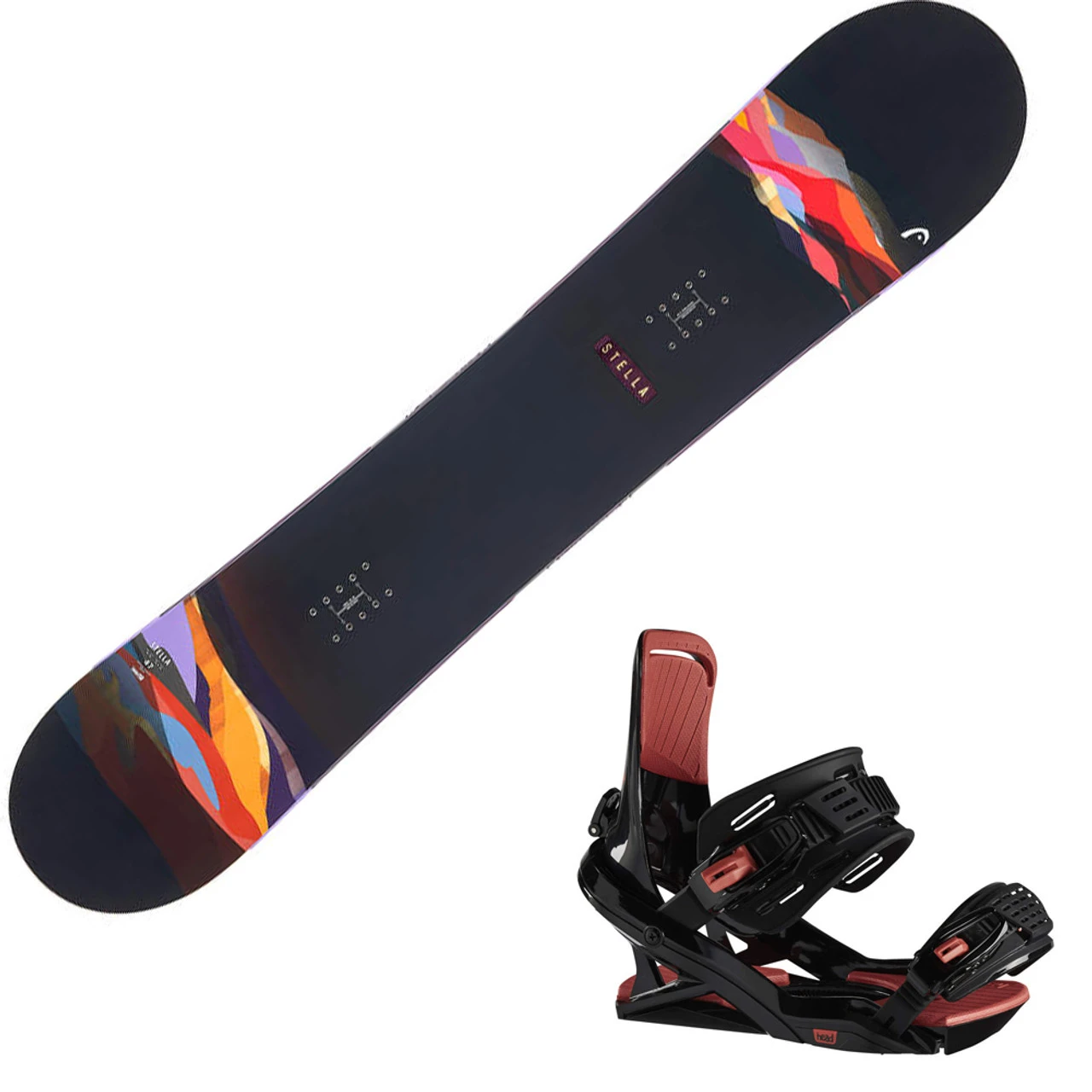HEAD Women's Stella Black Snowboard With FX FAY I LYT Bindings
