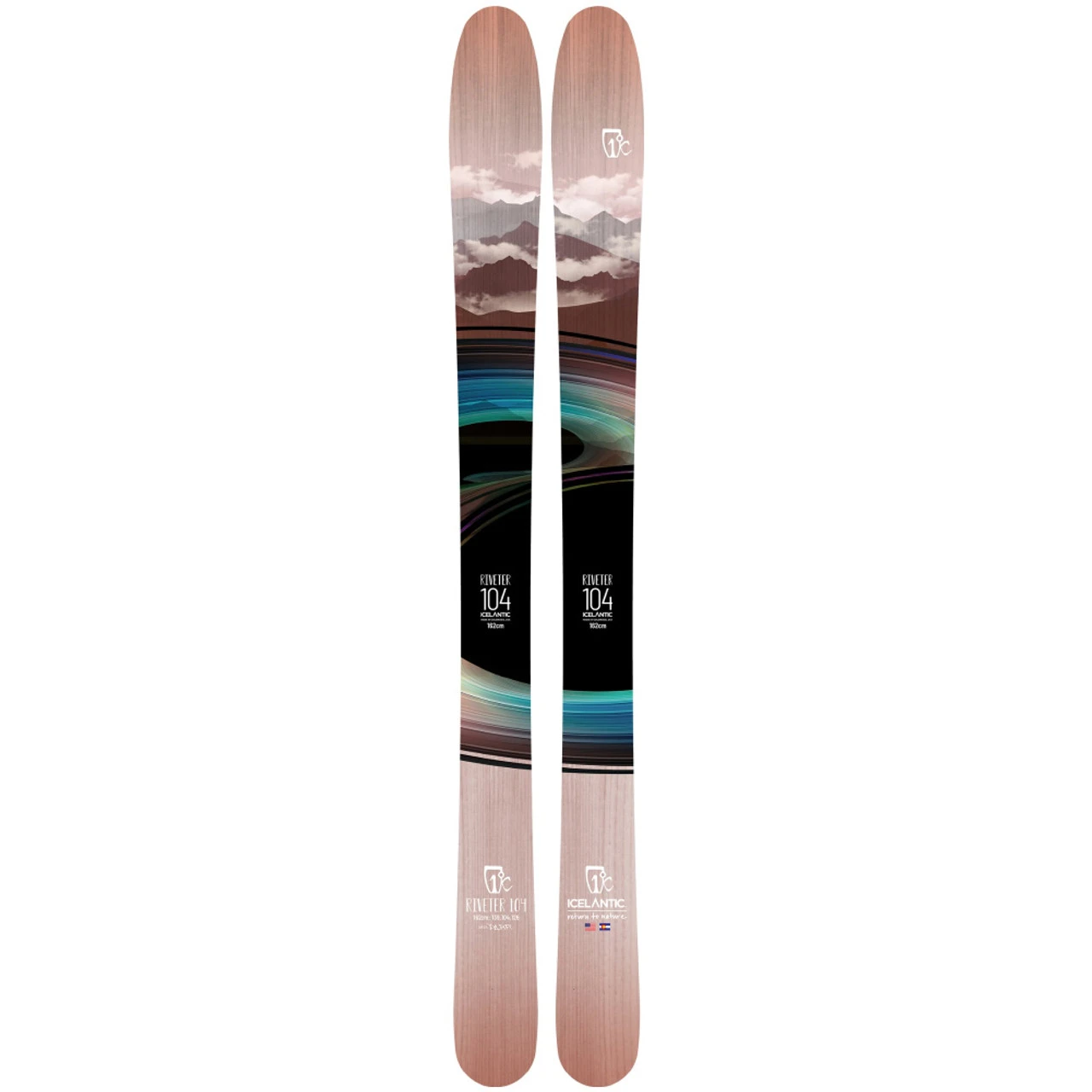 ICELANTIC Riveter 104 Skis (HGSKI22064-par)