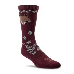 FARM TO FEET Emeryville Plum Light Cushion Crew Socks (9698-651-PLUM)