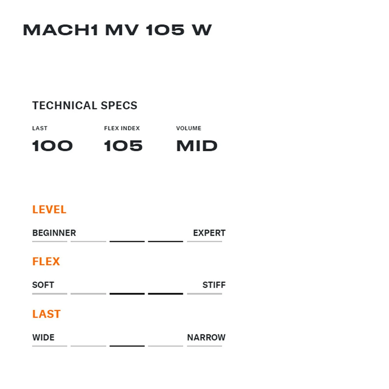 TECNICA Women's Mach1 MV 105 W Blue Night Ski Boot (20159100869) - Image 5