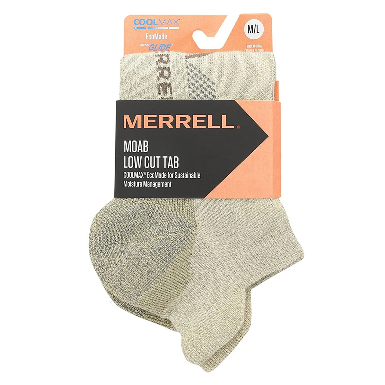MERRELL Moab Hiker Oatmeal Low Cut Tab Socks (MEA33650L1B4001-132) - Image 2