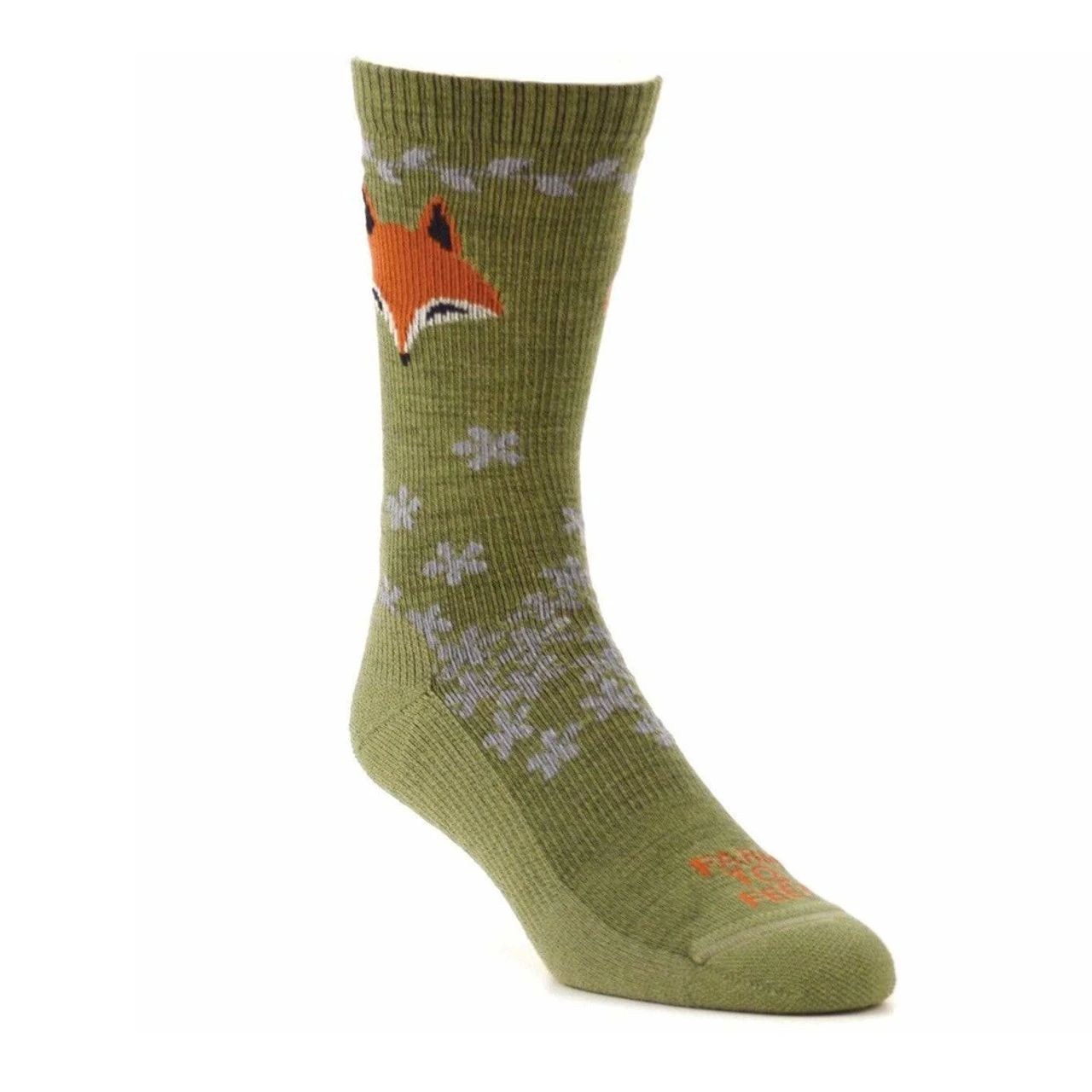 FARM TO FEET Womens Emeryville Lightweight Fox Crew Socks (9698) - Image 3