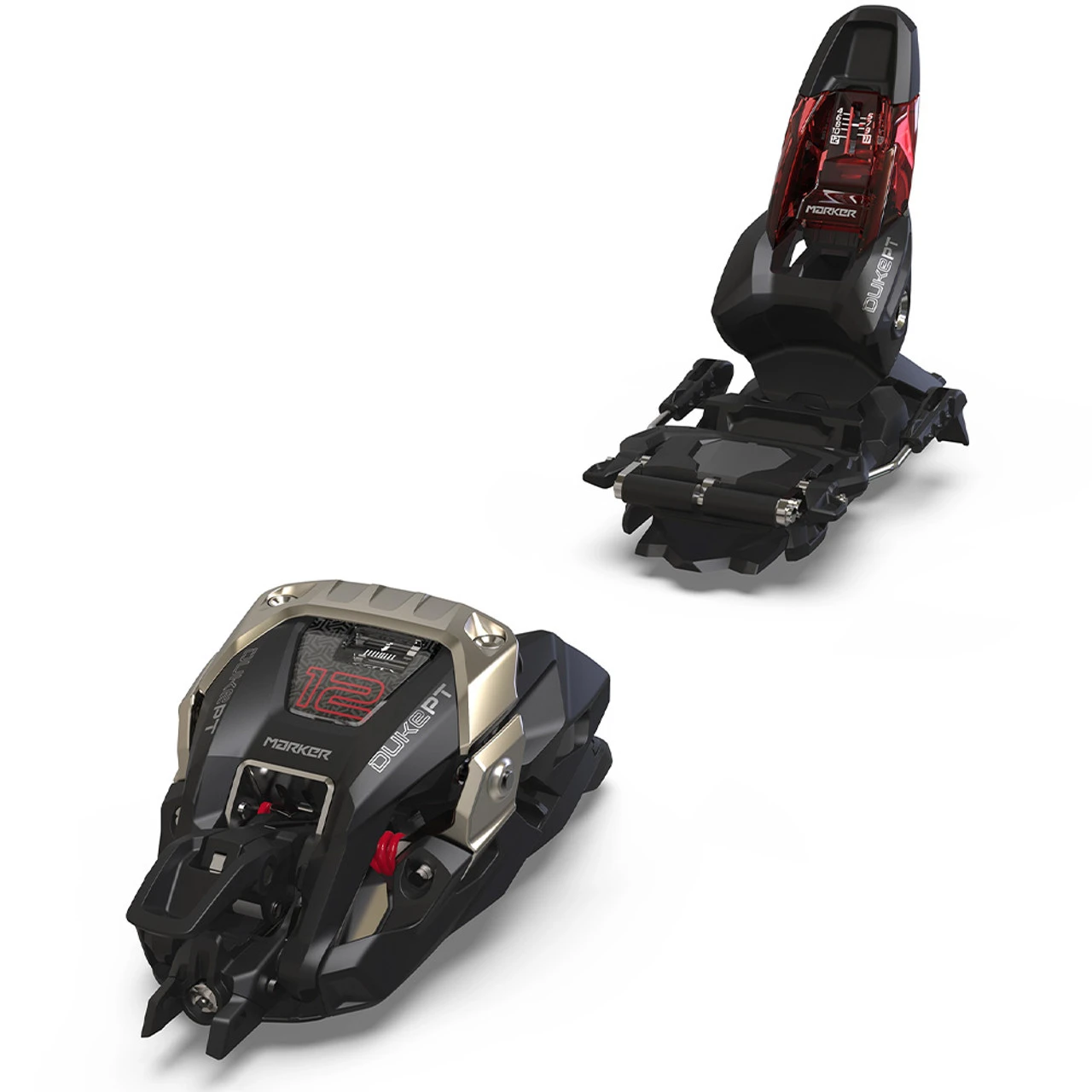 MARKER Duke PT 12 125mm Black/Red Ski Bindings - Image 6