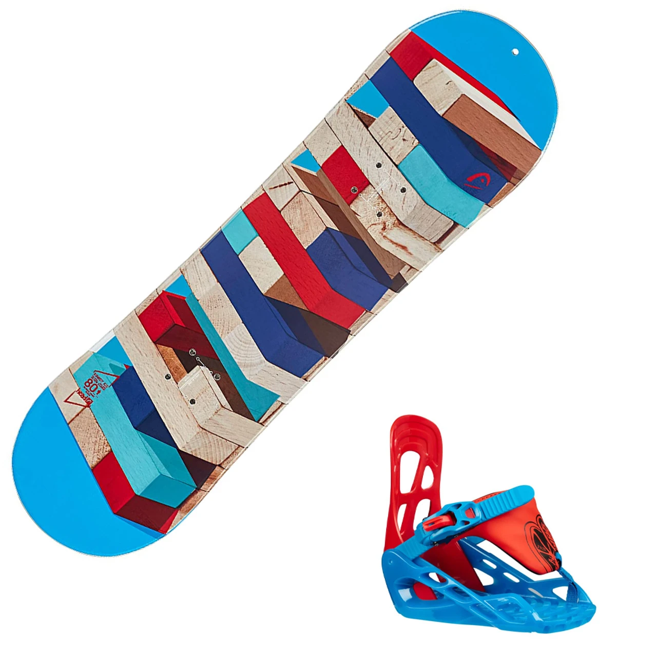HEAD Junior Rowdy Multicolor Snowboard With P KID Bindings
