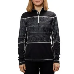 SWIX Womens Tista 1/2 Zip Print Sweater