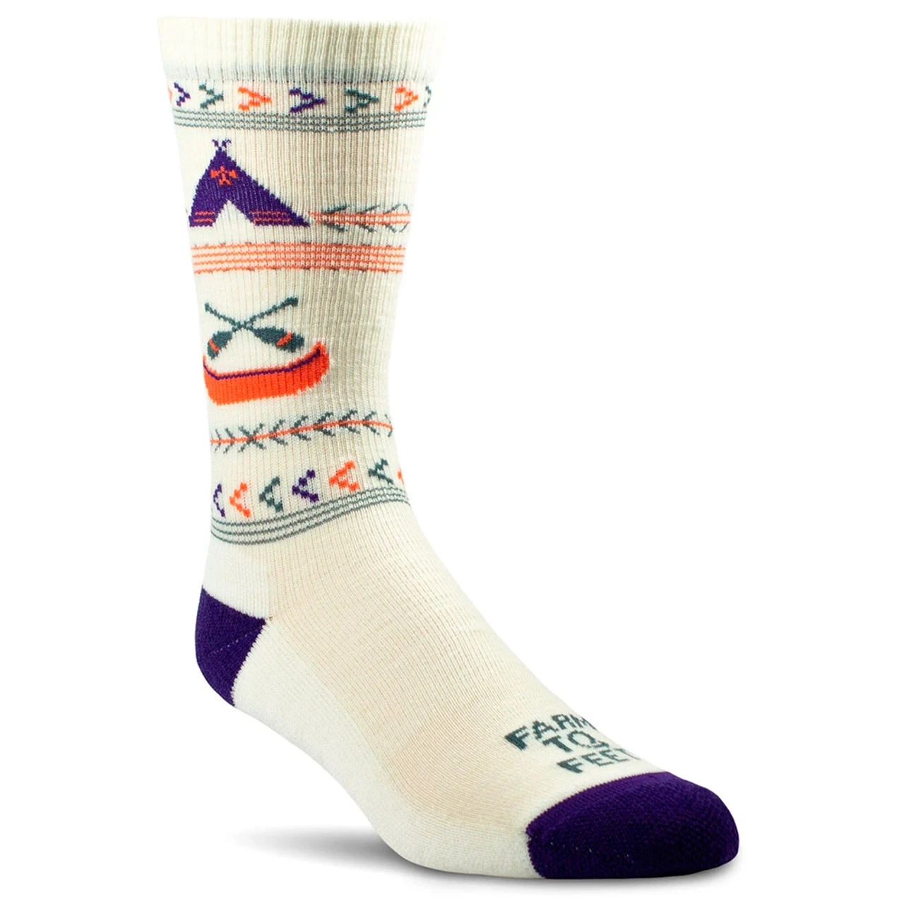 FARM TO FEET Womens Franklin Lightweight Camp Crew Socks - Image 2