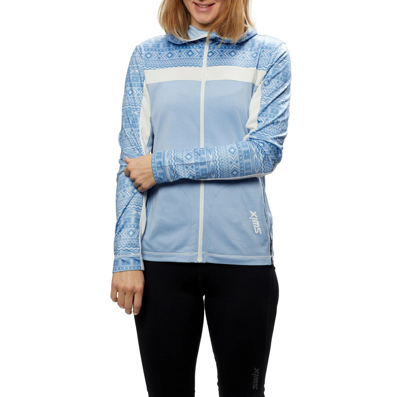 SWIX Women's Tista Full Zip Print Mid-Layer Top - Image 5