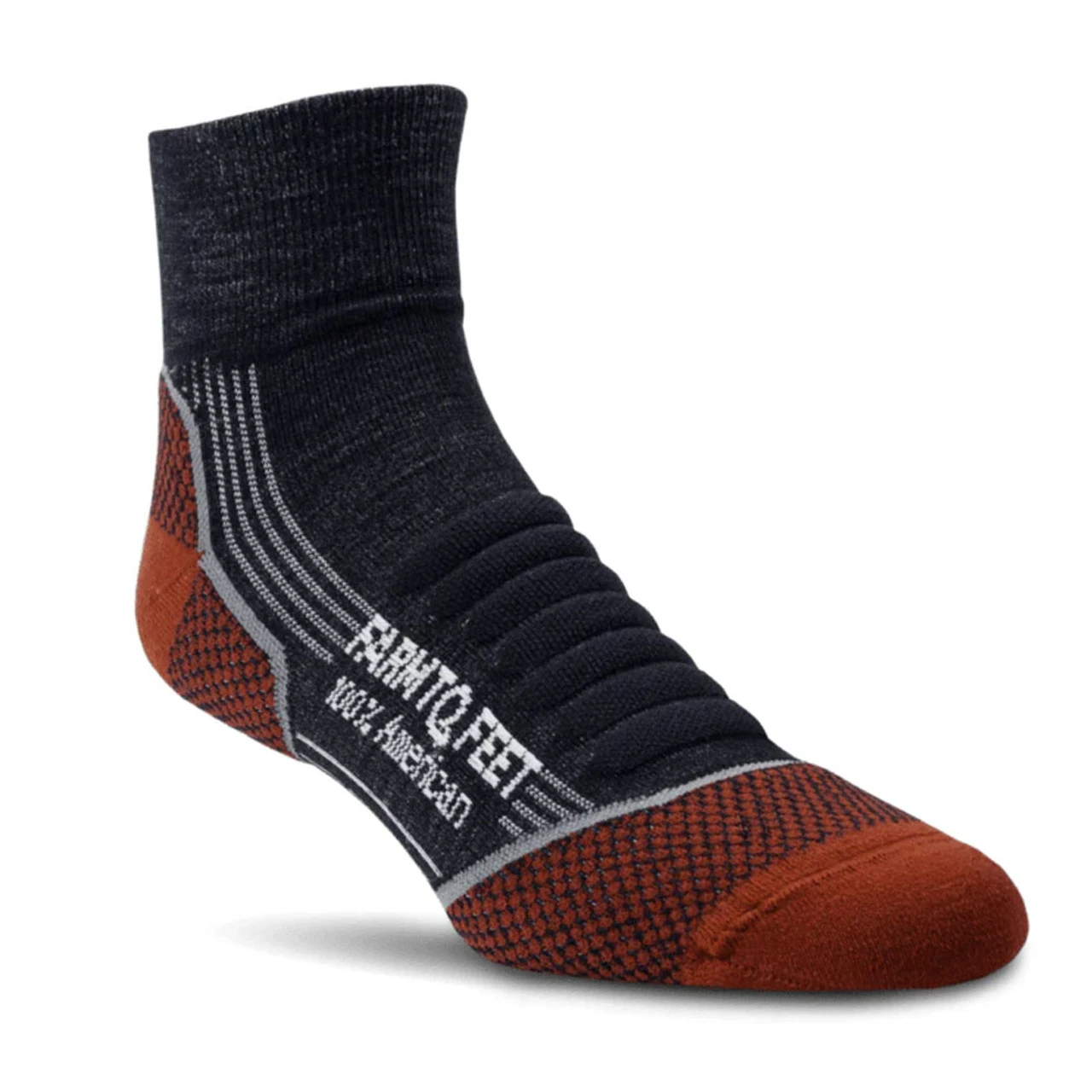 FARM TO FEET Damascus Light Targeted Cushion 1/4 Crew Socks - Image 2