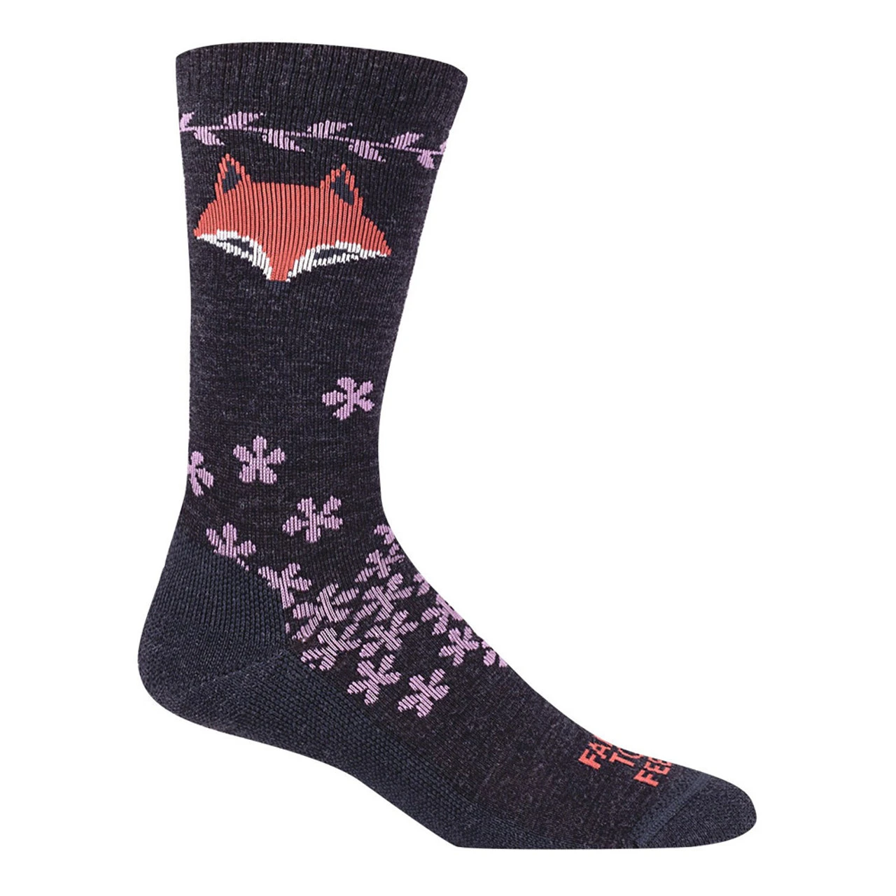 FARM TO FEET Womens Emeryville Lightweight Fox Crew Socks (9698)
