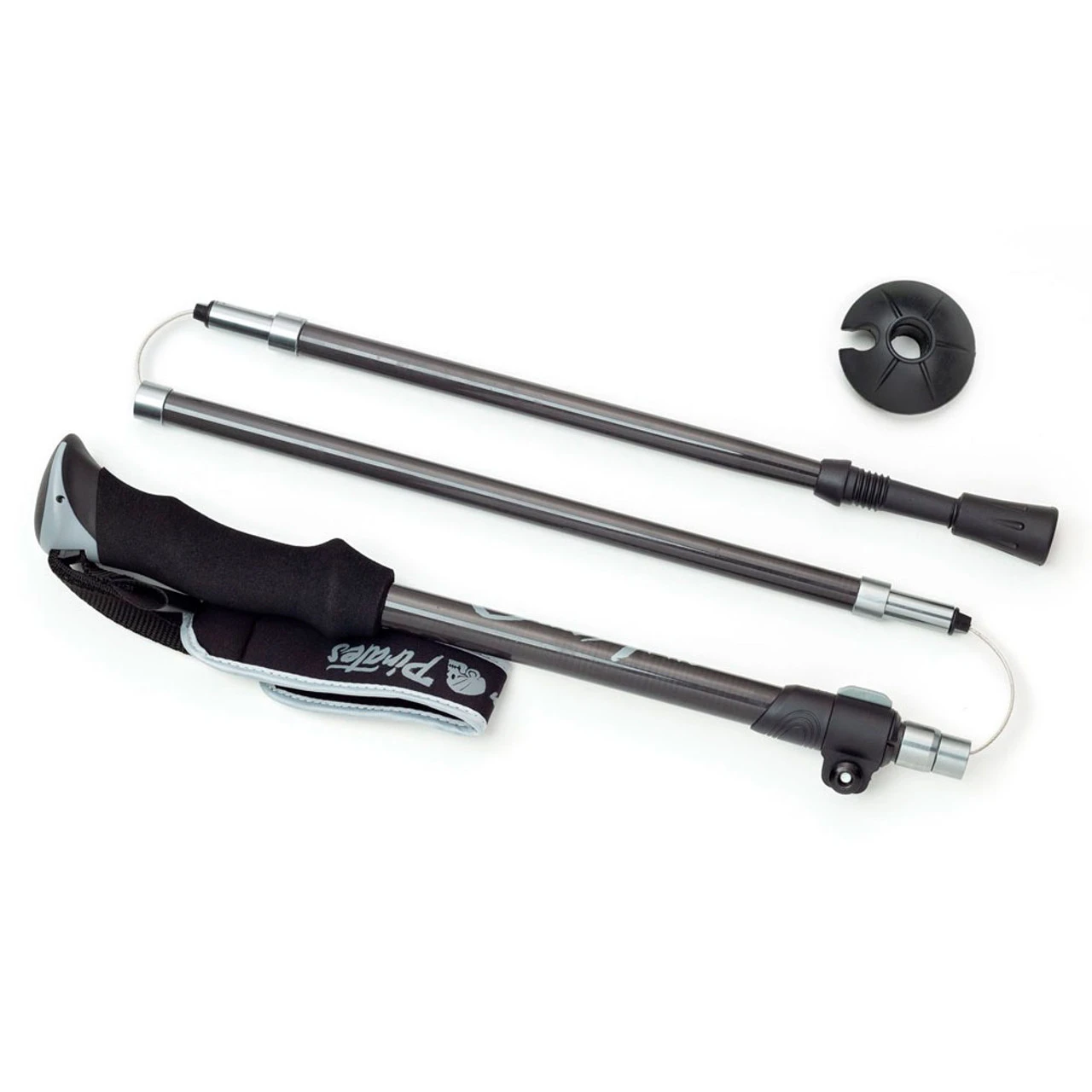 WHITEWOODS Side Arm 5-piece Telescopic Carbon Gray Ski Pole (SAC) - Image 2